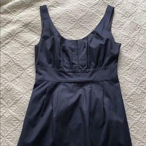 J. CREW suit dress, pleated navy